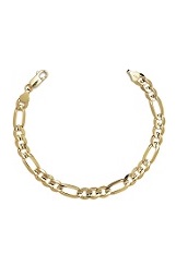 nice dazzling solid gold figaro chain baby anklet 